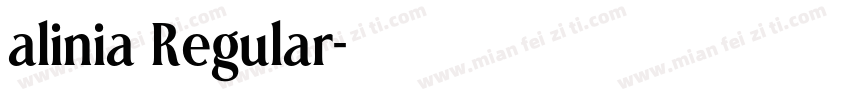 alinia Regular字体转换